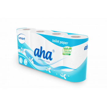 Papier toaletowy AHA Smart Biały '8 Hanke tissue